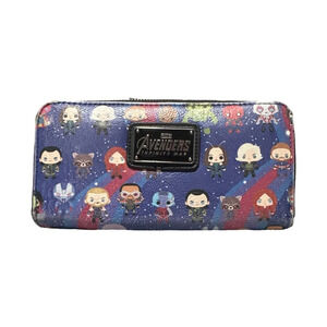 Loungefly Marvel Avengers Infinity War Chibi Print Zip-Around Wallet